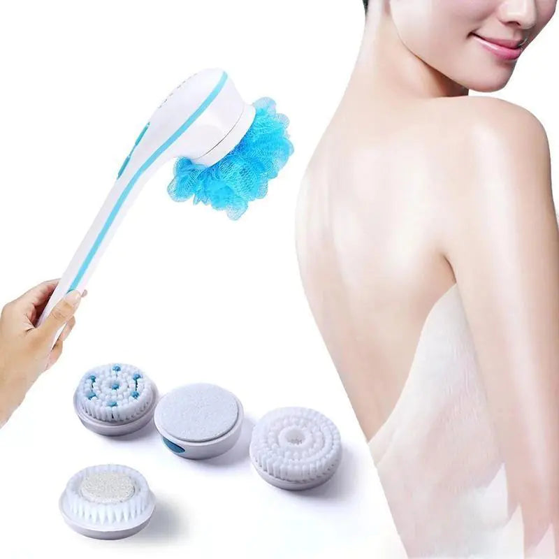 Body Brush with 5 Accessories and Skin Massager