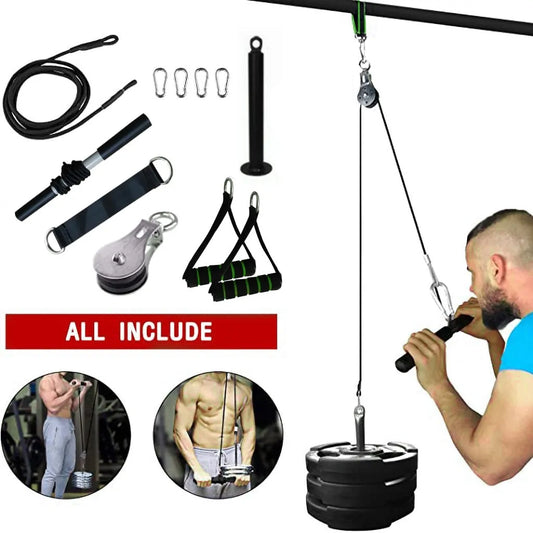 DIY Fitness Cable &amp; Pulley Workout Gym Equipment