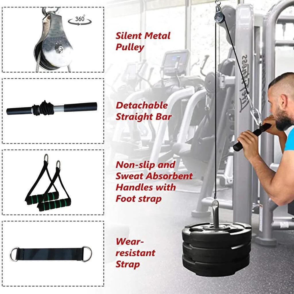 DIY Fitness Cable &amp; Pulley Workout Gym Equipment